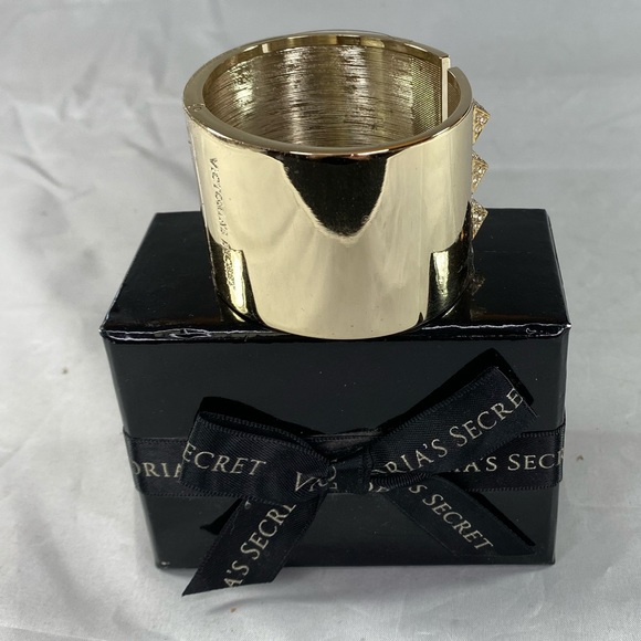NWT VICTORIA’S SECRET | Hinged Bangle Bracelet Gold Tone - Picture 9 of 11